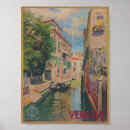 Recherche de venice italy vintage travel posters Gondola