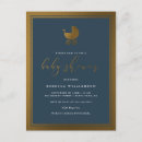 Search for navy blue gold baby shower invitations Script