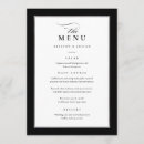 Search for black and silver wedding menus Simple