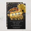 Search for gambling party invitations Black