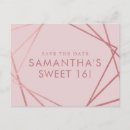 Search for geometric save the dates Pink