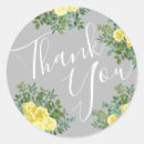 Search for grey and yellow wedding stickers Floral