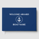 Search for nautical guest books Navy blue