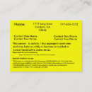 Recherche de alerte cartes visite Identification
