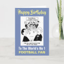Search for football fan birthday birthday cards Cartoon