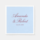 Search for blue and burgundy napkins Modern