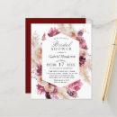 Search for maroon bridal shower invitations Chic