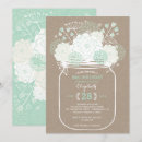 Search for mason jar birthday invitations Flowers