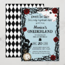 Search for alice in wonderland 1st birthday invitations Fairytale