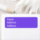 Search for plain purple return address labels Simple