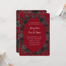 Search for goth red and black wedding invitations Dark