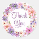 Search for purple flowers thank you stickers Script