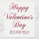 Search for valentine wine labels Valentine's