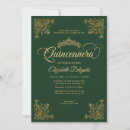 Search for emerald green quinceanera invitations Quinceañera