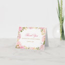 Search for pink rose thank you cards Trendy