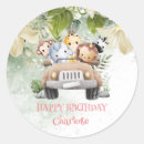 Search for jungle zoo party stickers Animals