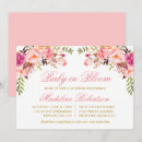 Search for watercolor floral baby shower invitations Greenery