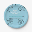 Search for baby sprinkle paper plates Dusty blue