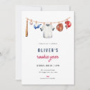 Recherche de baseball 1ans anniversaire invitations Année de démarrage