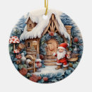 Search for gnomes ornaments Santa claus