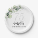 Search for 75th birthday plates Elegant