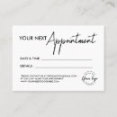 Recherche de appointment cards Salon beauté