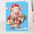 Search for piggy christmas cards Cute