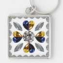 Search for yellow diamond keychains Blue