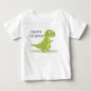 Search for dinosaur first birthday baby clothes T rex