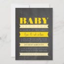 Search for yellow and grey baby shower invitations Stylish