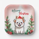 Search for dog christmas plates Watercolor
