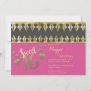 Search for glam sweet 16 invitations Glitter