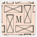 Search for square monogram stickers Watercolor