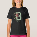 Recherche de initiales enfant tshirts Floral