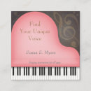 Recherche de choeurs cartes visite Professeur de piano