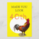 Search for rooster chicken birthday invitations Funny