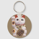 Search for good luck cat keychains Fortune