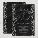 Search for black and silver 60th invitations Anniversary