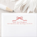 Search for bow wedding return address labels Coquette