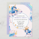 Search for unicorn castle invitations Pastel