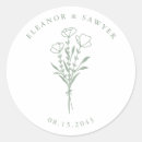 Search for posies wedding stickers Botanical