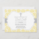 Recherche de jaune baptême invitations Chrétien