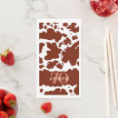 Search for cow print napkins Western