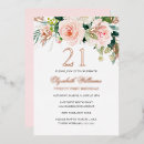 Search for rose gold 21st birthday invitations Pink