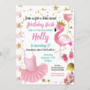 Recherche de flamingo invitations Rose et or