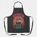 Search for rainbow paw aprons Pug