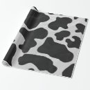 Recherche de vache noire et blanche papier cadeau Ferme