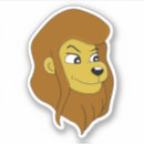 Search for lions head stickers Wild animal
