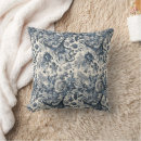 Search for blue toile pillows Flowers