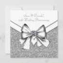 Search for silver glitter wedding invitations 25th